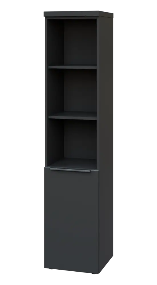 SIN 5 - 4DN3 kancelářská skříň, 1-dveřová/nika, levá, 1820x400x400, antracit